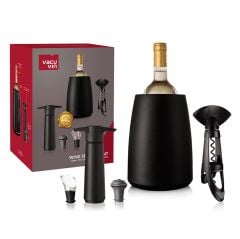 Vacu Vin Şarap Seti, Elegant (5 Parça), Kutulu