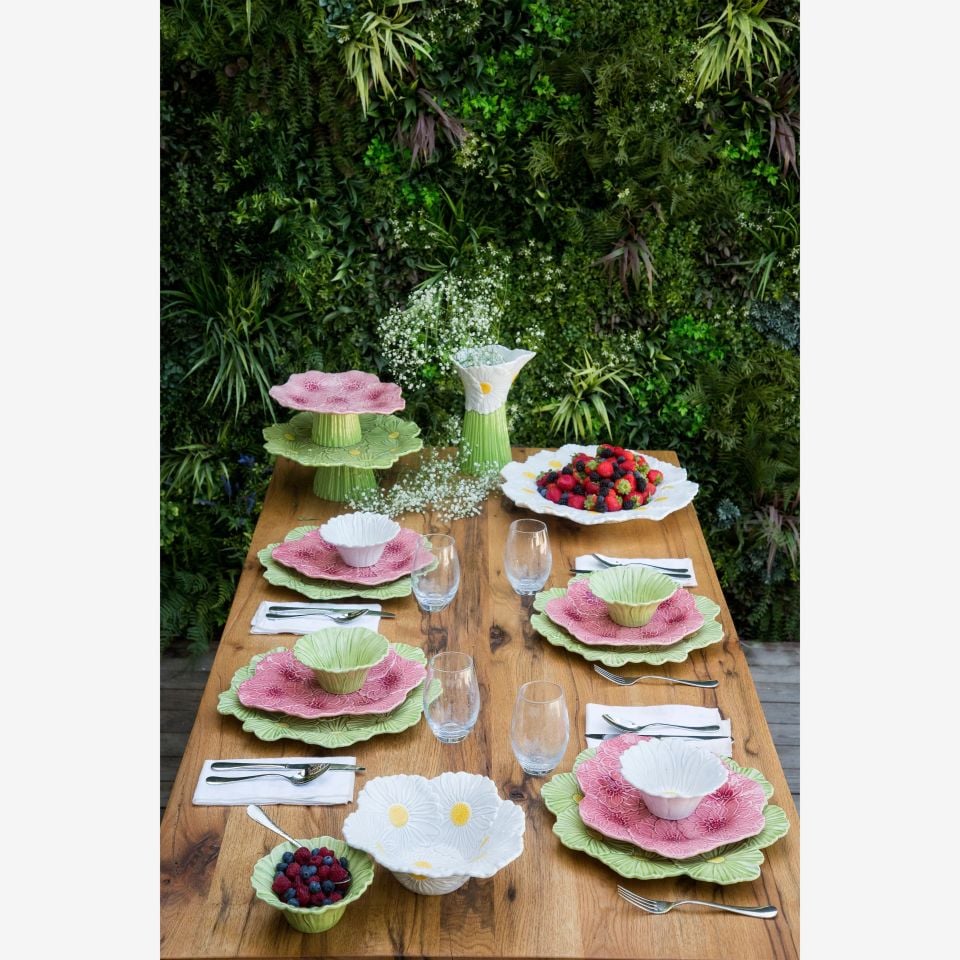 Yeşil Seramik Kek Standı 37 Cm Maria Flor Collection by Bordallo Pinherio