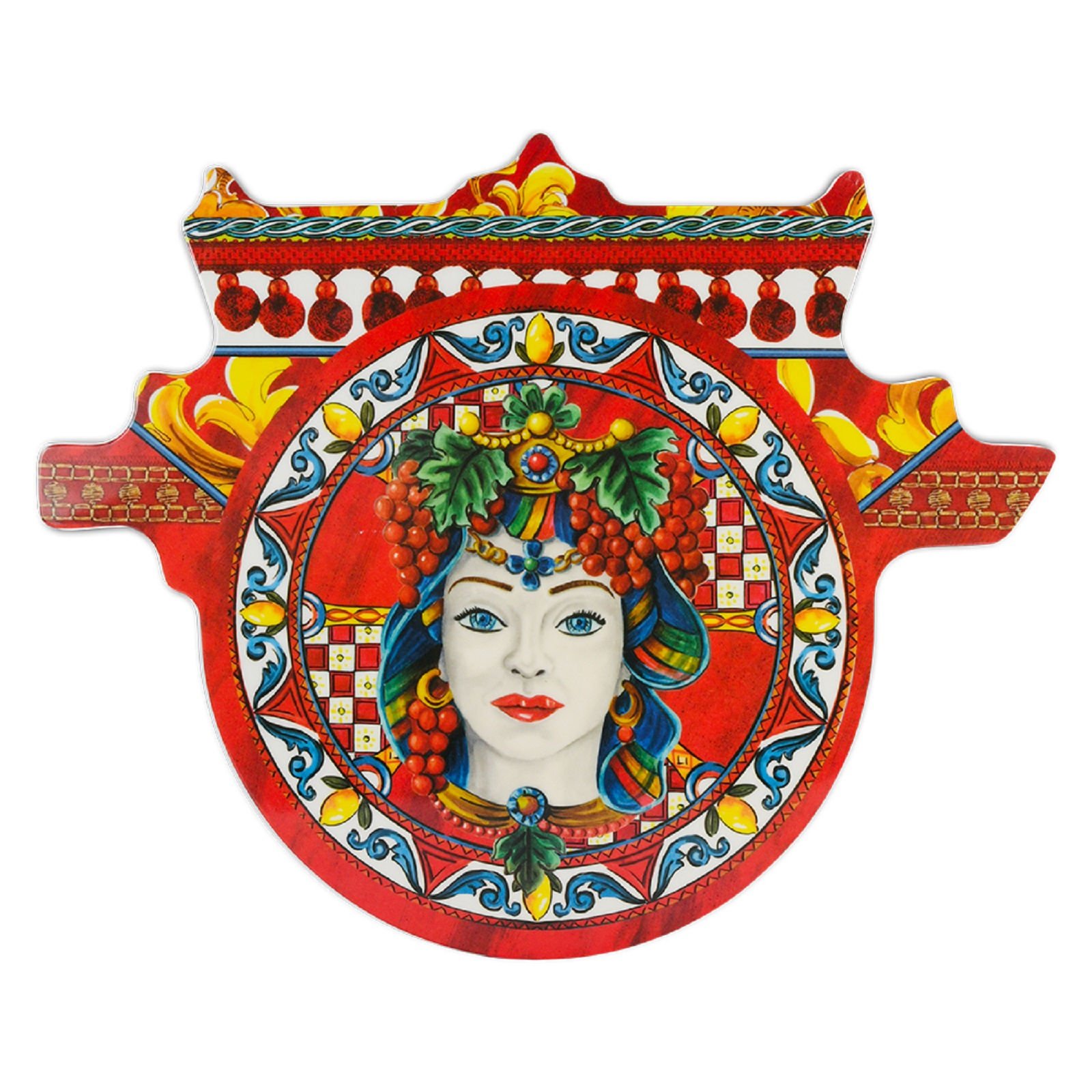 Baci Milano Joke Sicily Kesme Tahtası Kırmızı 30 cm