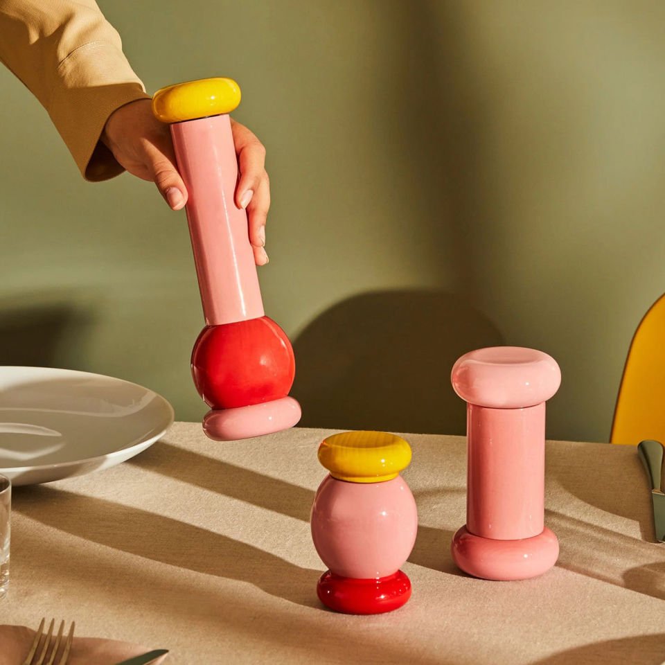 Alessi Values Tuz ve Karabiber Öğütücü Kırmızı 7X23 cm