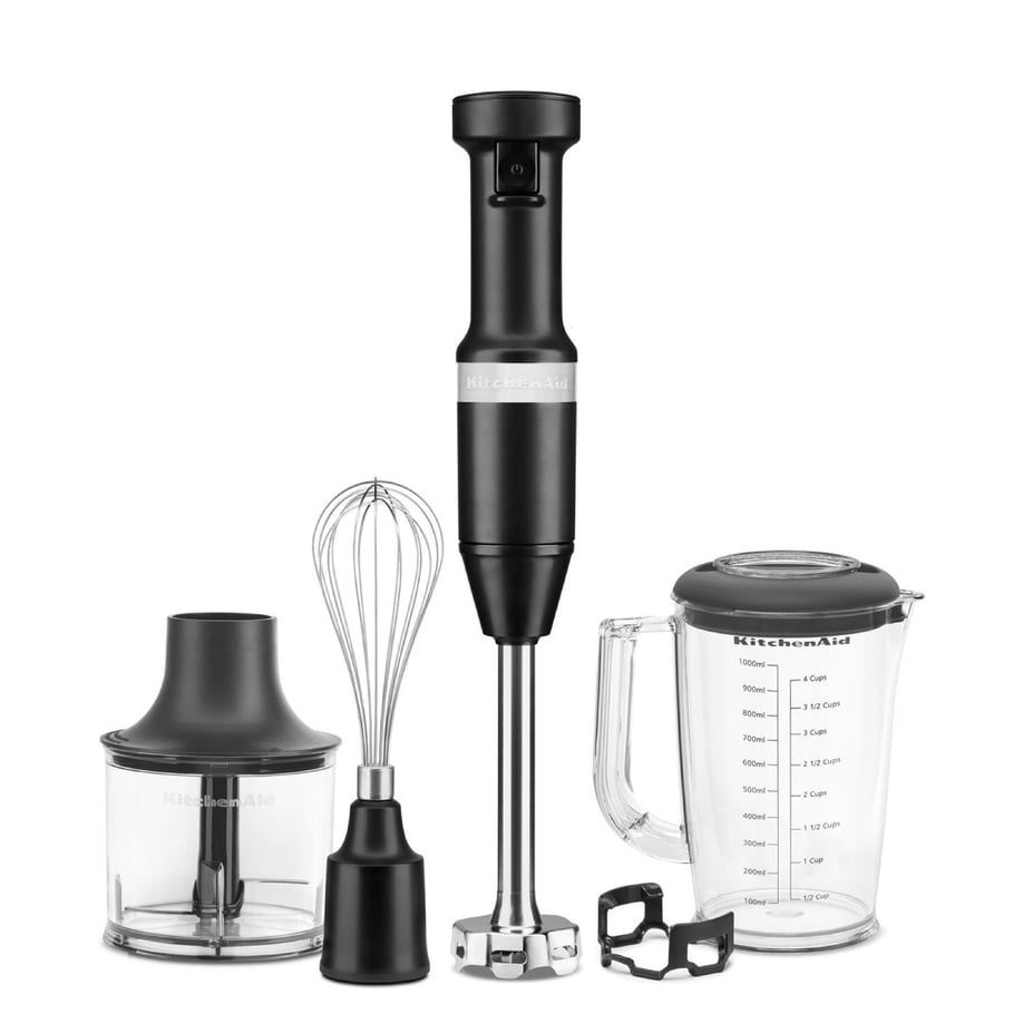 Kitchenaid Aksesuarlı El Blenderi Seti Matte Black - 5KHBV83EBM