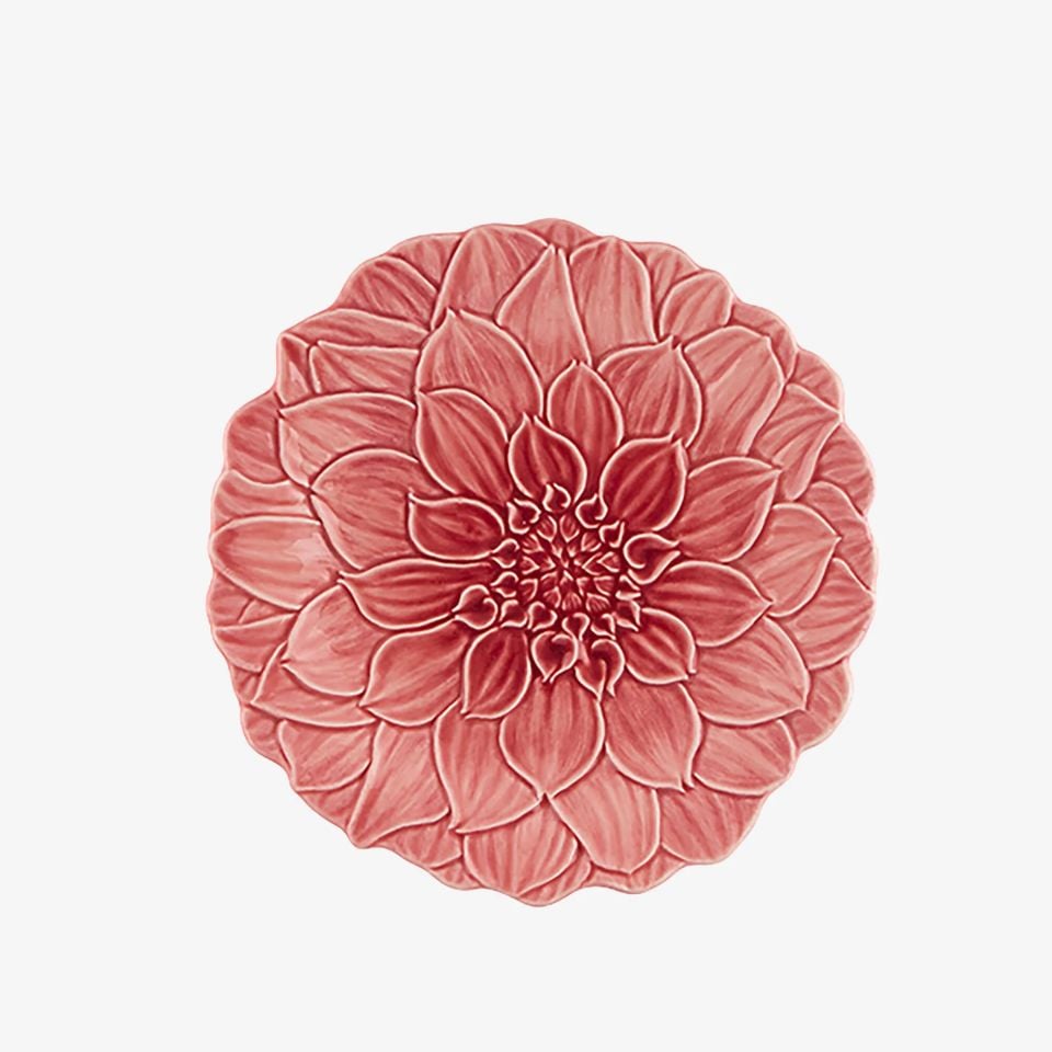 Bordallo Pinheiro Pembe Seramik Kahvaltı Tabağı 22 Cm Maria Flor Collection 