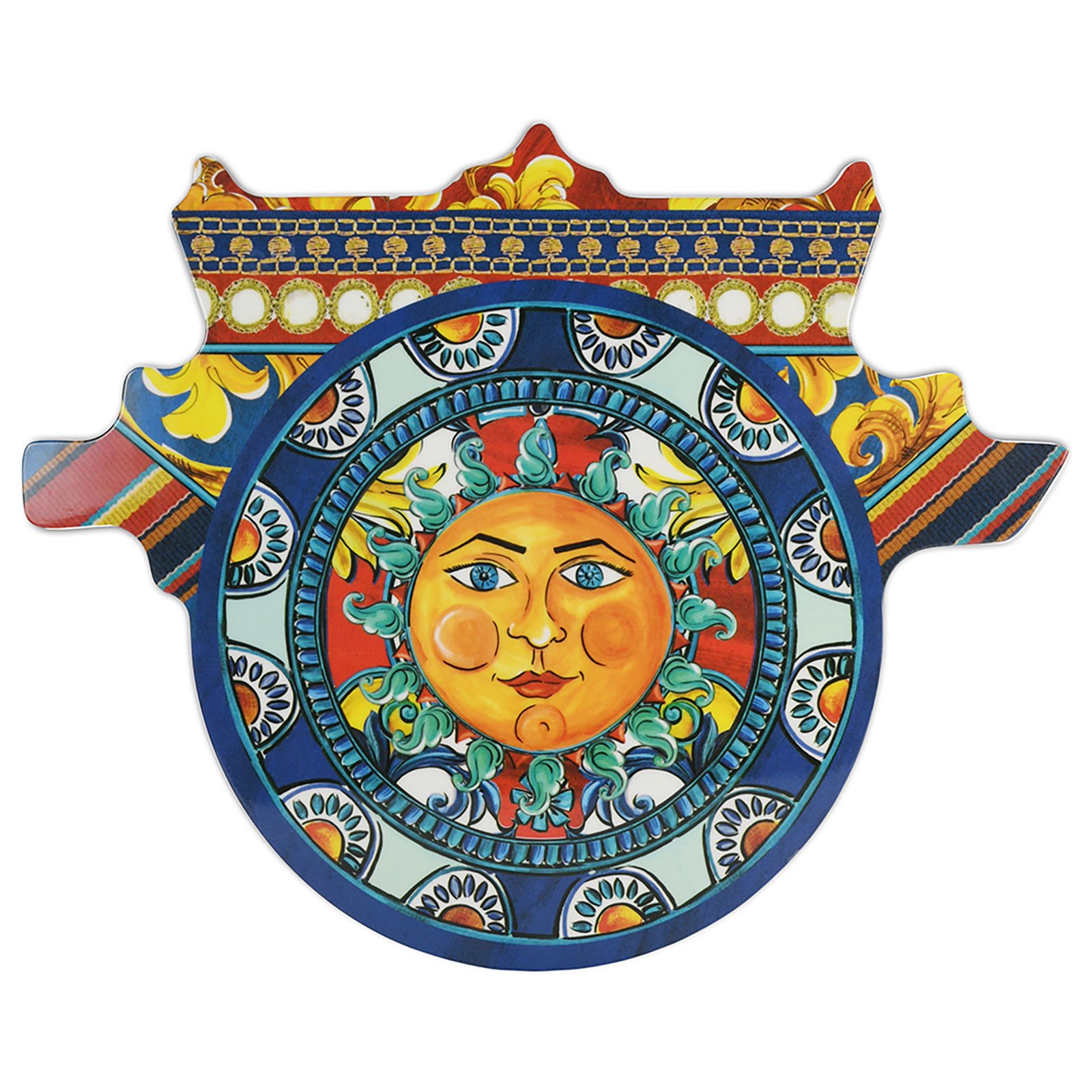 Baci Milano Joke Sicily Kesme Tahtası Mavi 39 cm x 31 cm