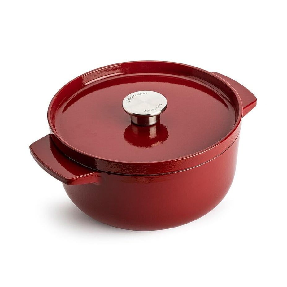 KitchenAid Döküm Demir Tencere 22 cm / 3.3 L Empire Red