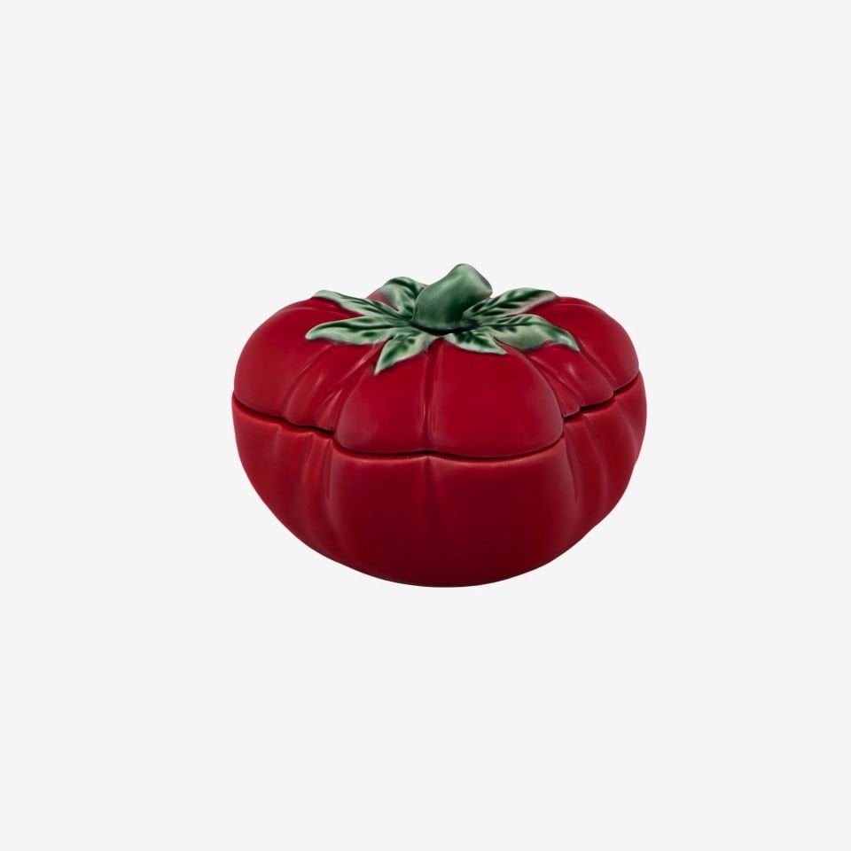  Bordallo Pinheiro Kırmızı Seramik Saklama Kabı 16 Cm Tomato Collection 