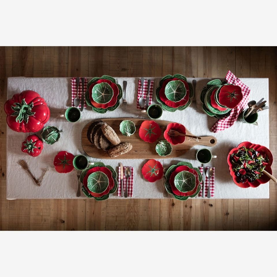 Bordallo Pinheiro Tomato Kırmızı Seramik Yemek Tabağı 65022232