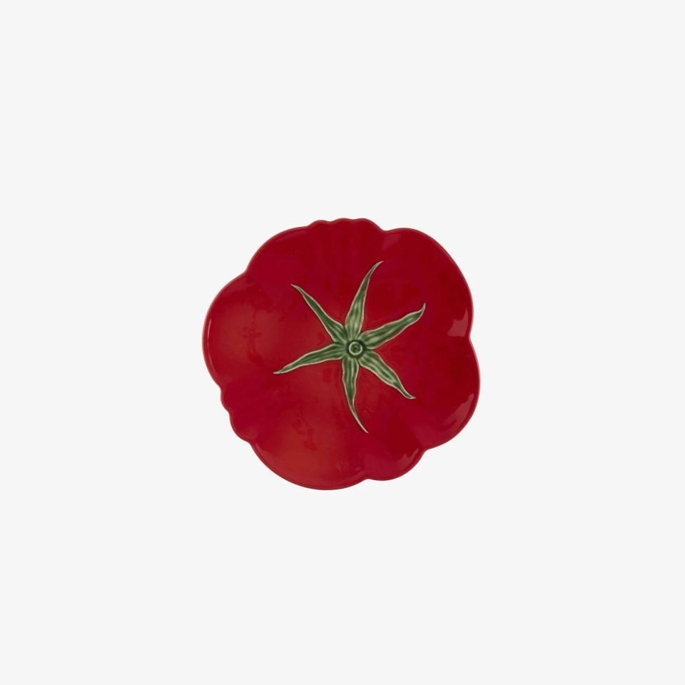 Bordallo Pinheiro Tomato Kırmızı Seramik Yemek Tabağı 