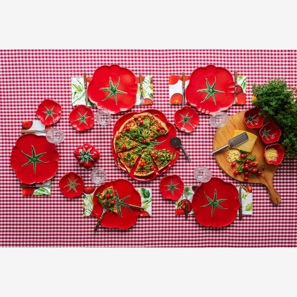 Bordallo Pinheiro Tomato Kırmızı Seramik Kahvaltı Tabağı