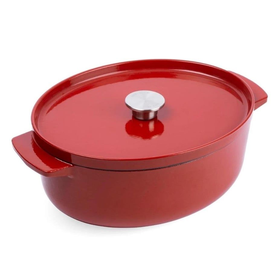 KitchenAid Oval Döküm Demir Tencere 30 cm / 5.6 L Empire Red