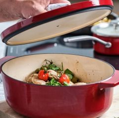 KitchenAid Oval Döküm Demir Tencere 30 cm / 5.6 L Empire Red