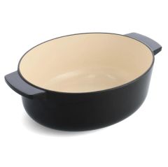 KitchenAid Oval Döküm Demir Tencere 30 cm / 5.6 L Onyx Black