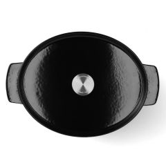 KitchenAid Oval Döküm Demir Tencere 30 cm / 5.6 L Onyx Black