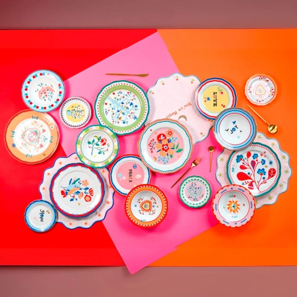 Baci Milano Mamma Mia Ağaç Desenli Yemek Tabağı 28 cm