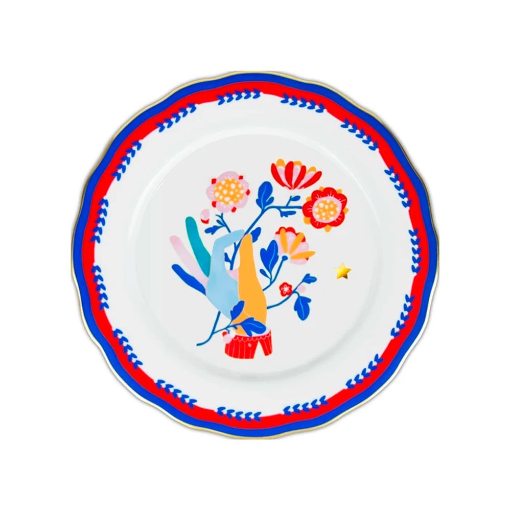 Baci Milano Mamma Mia El Desenli Yemek Tabağı 28 cm