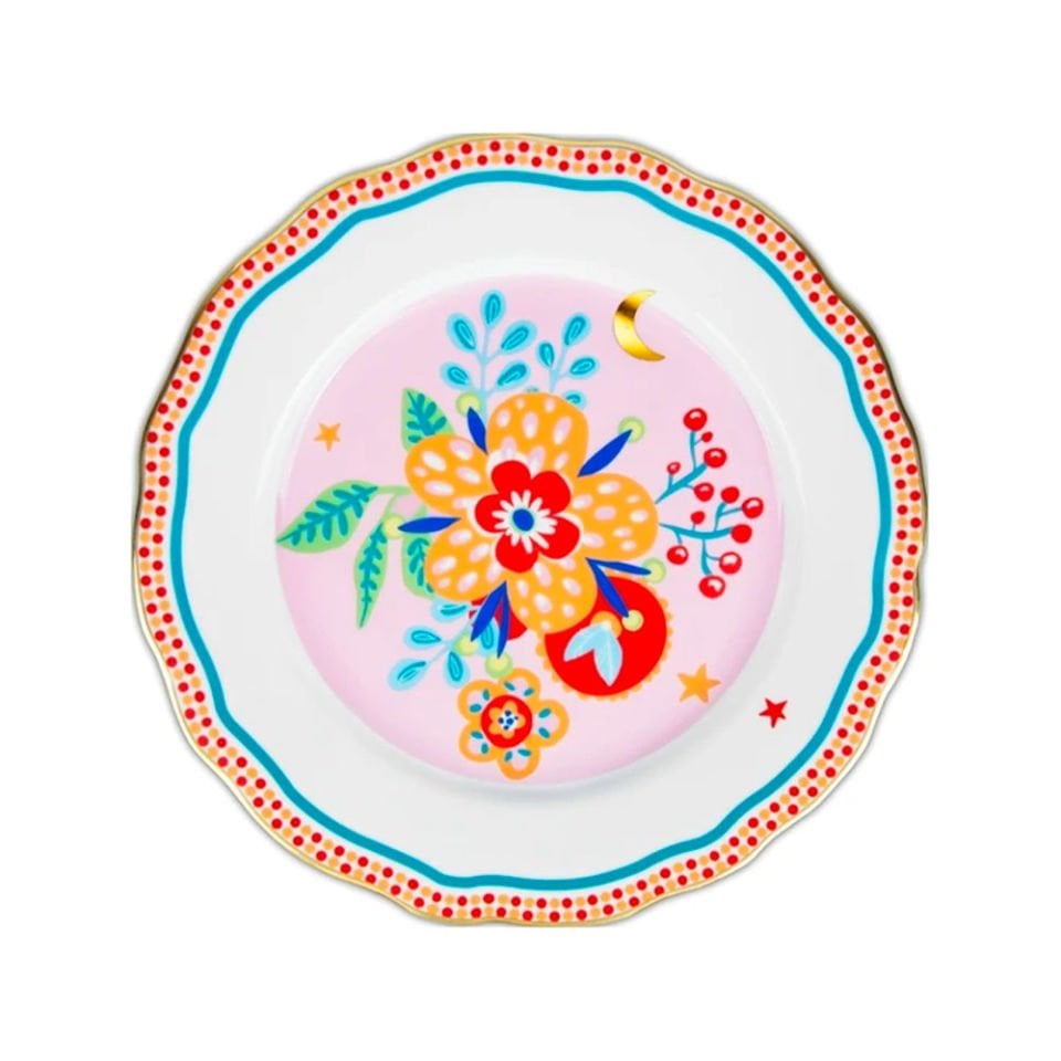 Baci Milano Mamma Mia Çiçek Desenli Yemek Tabağı 28 cm