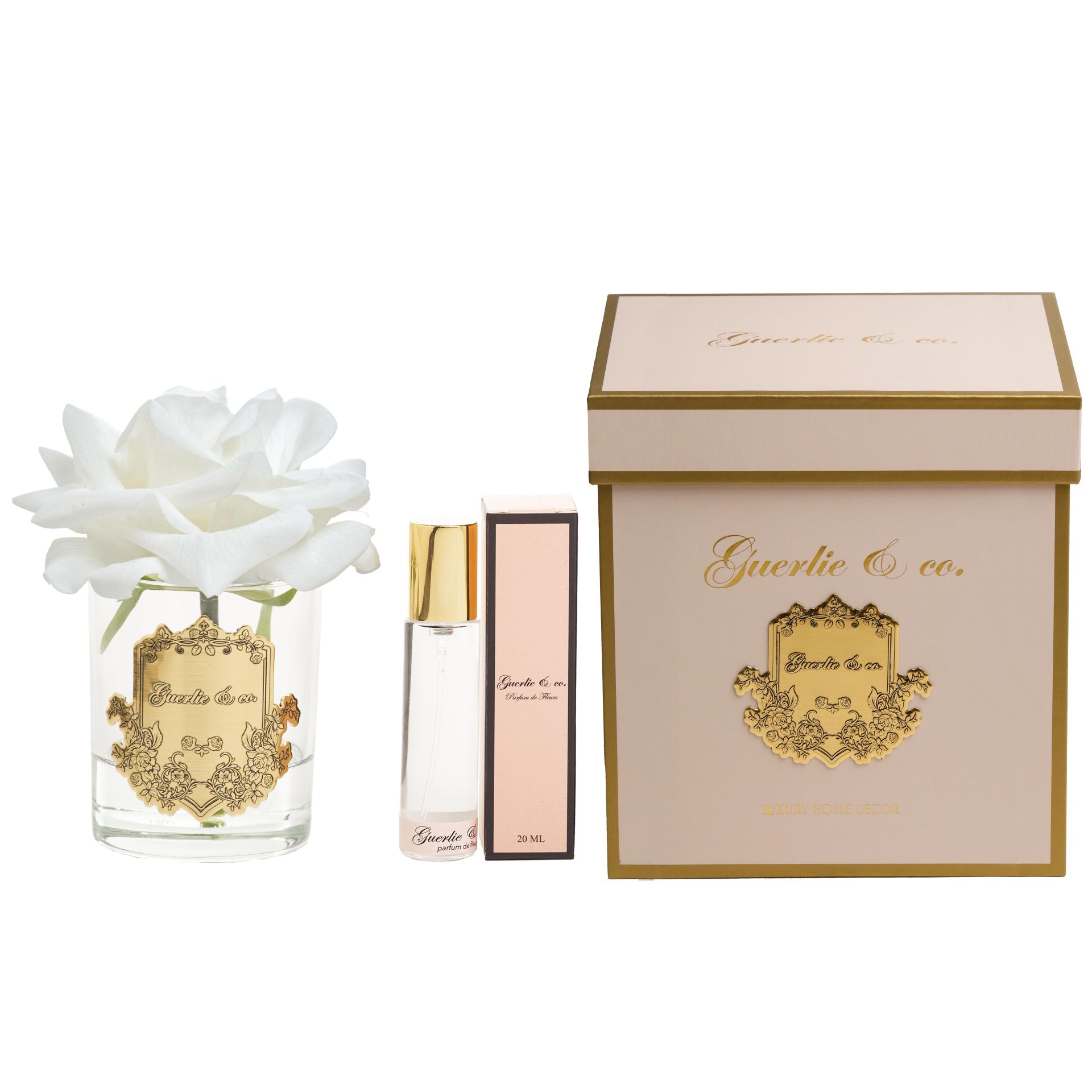 Guerlie&co. Beyaz Tek Gül Gold