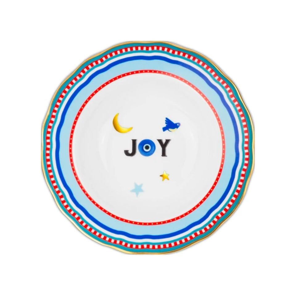 Baci Milano Mamma Mia Joy Yazılı Tabak 22 cm