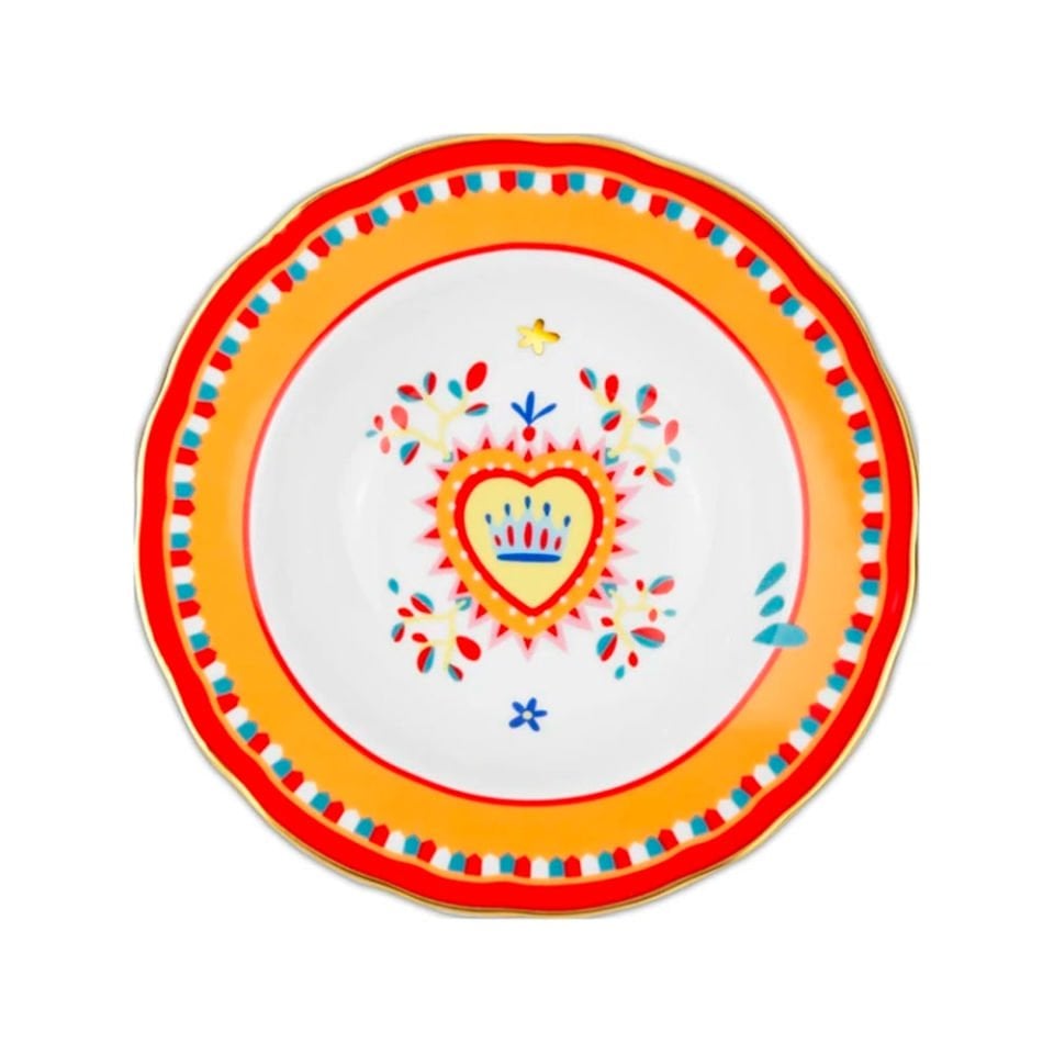 Baci Milano Mamma Mia Kalp Desenli Tabak 22 cm