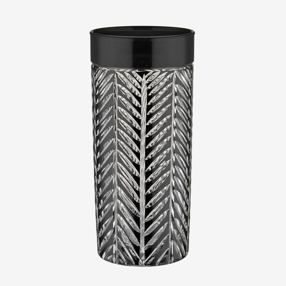 Siyah Cam Su Bardağı 485 Ml Lanza Collection by Chiara Alessi