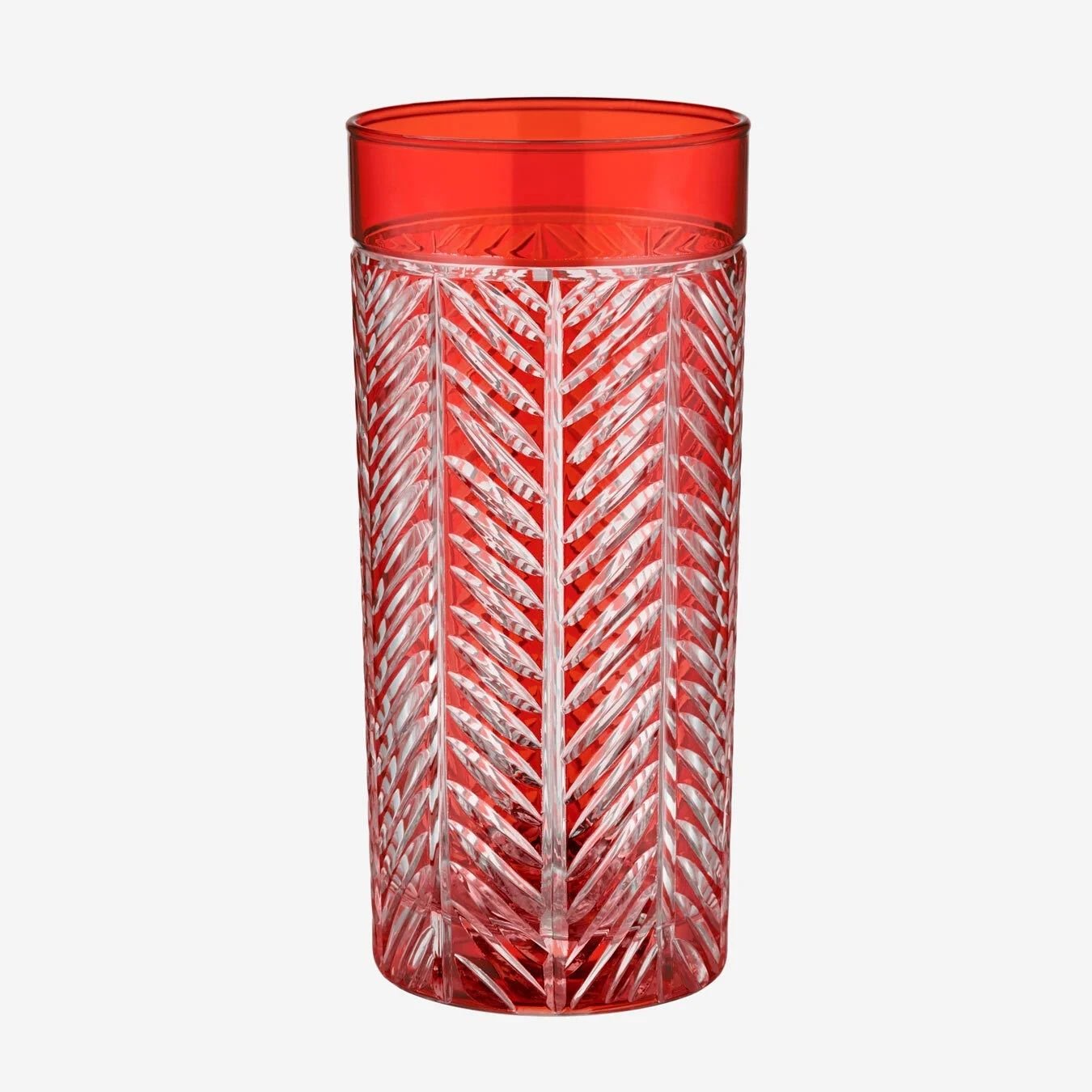 Kırmızı Cam Su Bardağı 485 Ml Lanza Collection by Chiara Alessi