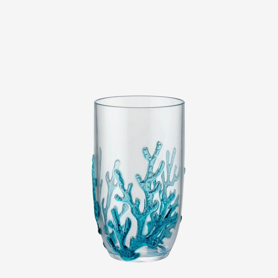 Chiara Alessi Mavi Akrilik Su Bardağı 600 Ml Bambu Collection