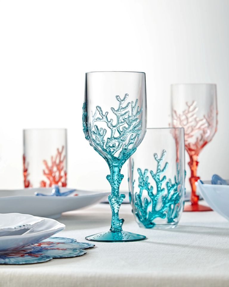 Mavi Akrilik Kadeh 400 Ml Bambu Collection by Chiara Alessi