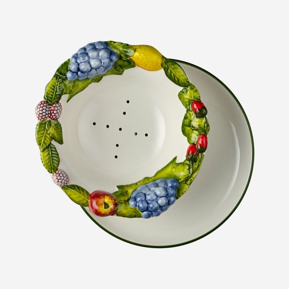 Edelweiss Italy Dolcetto Süzgeçli Seramik Kase EW308