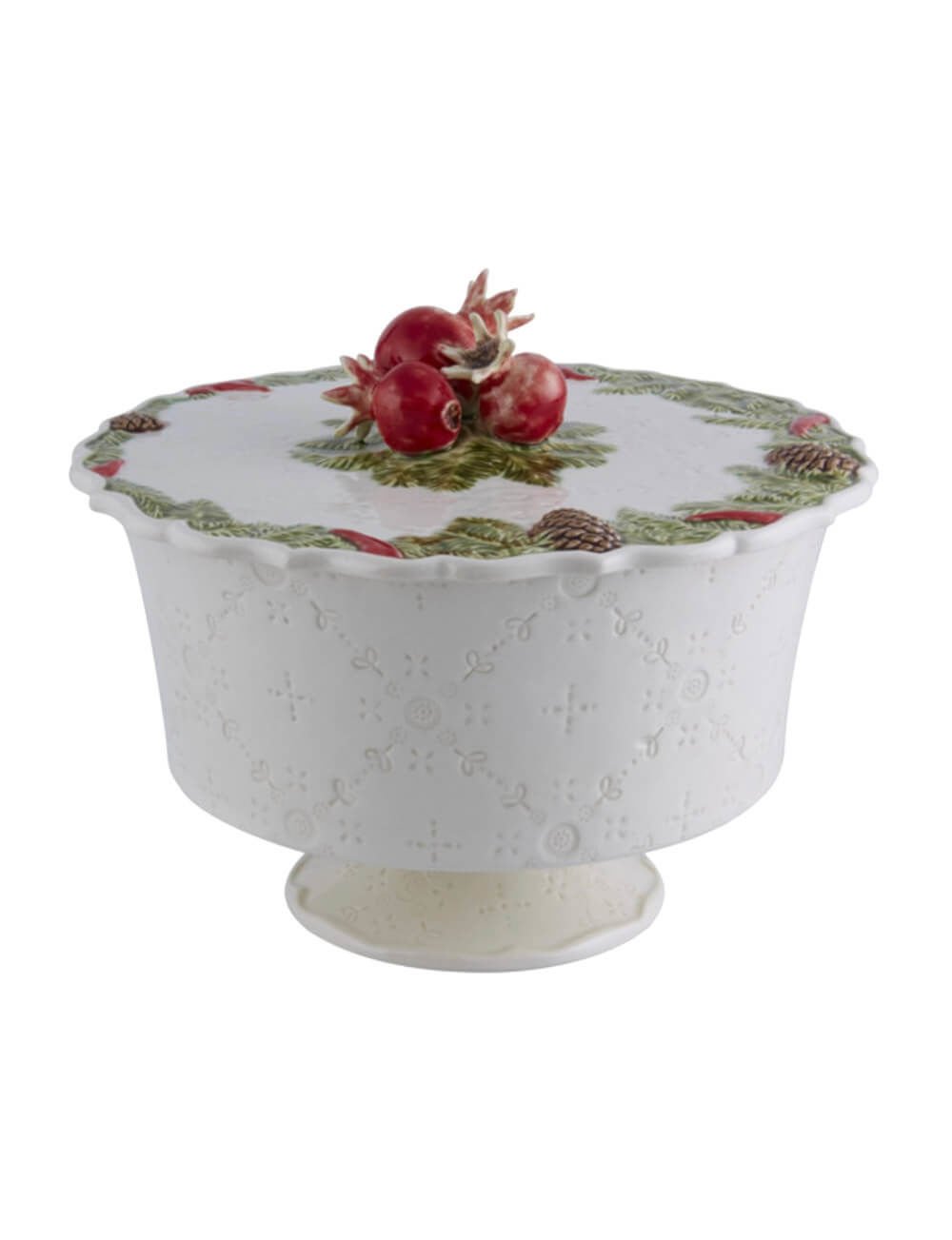 Bordallo Pinheiro Garland Ayaklı Kapaklı Servis Kasesi 25 cm 65019427