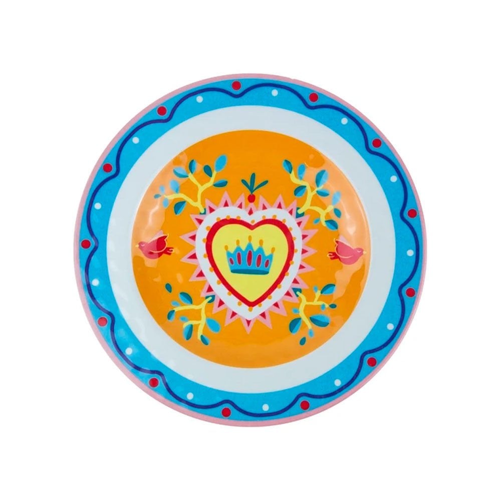 Baci Milano Mamma Mia 6'lı Kalp Desenli Tabak Seti 21,5 cm