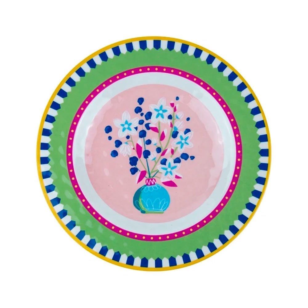 Baci Milano Mamma Mia 6'lı Vazo Desenli Tabak Seti 21,5 cm