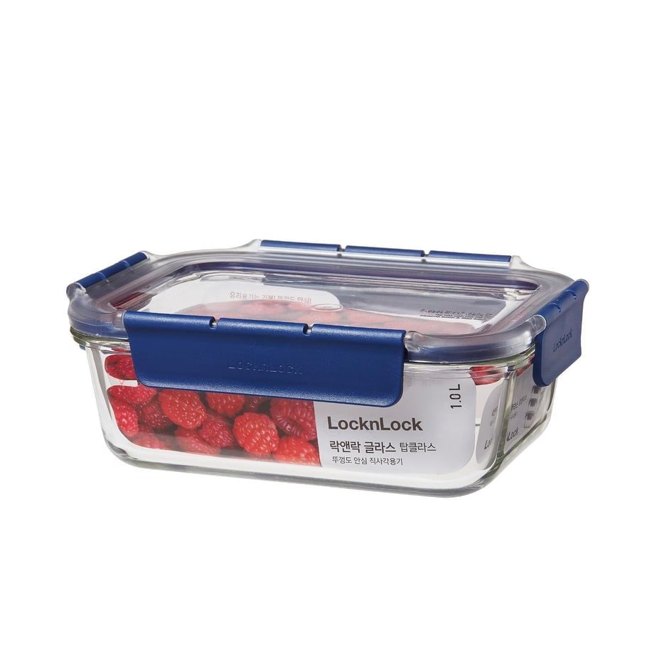 LL Top Class Fırın & Saklama Kabı Dörtgen Kilitli 1.0 lt Mavi