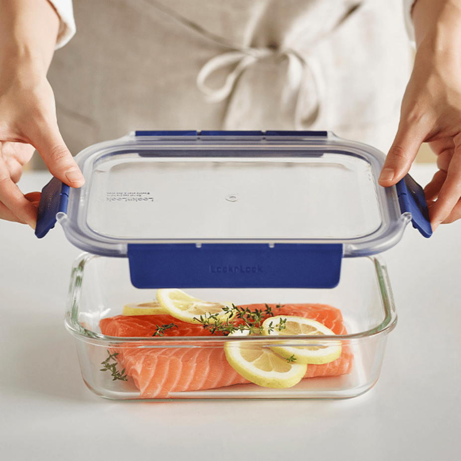 LL Top Class Fırın & Saklama Kabı Dörtgen Kilitli 1.0 lt Mavi