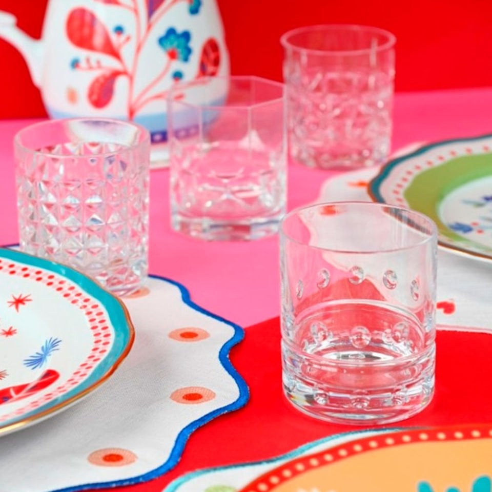 Baci Milano Crystal Touch 6'lı Bardak Seti 300 ml Şeffaf