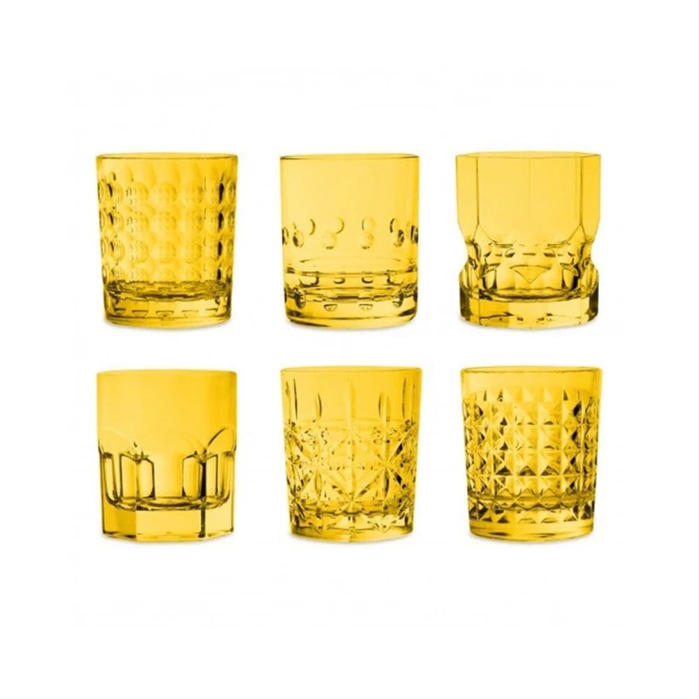 Baci Milano Crystal Touch 6'lı Bardak Seti 300 ml Sarı