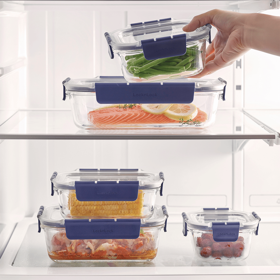 LL Top Class Fırın & Saklama Kabı Dörtgen Kilitli 2.0 lt Mavi