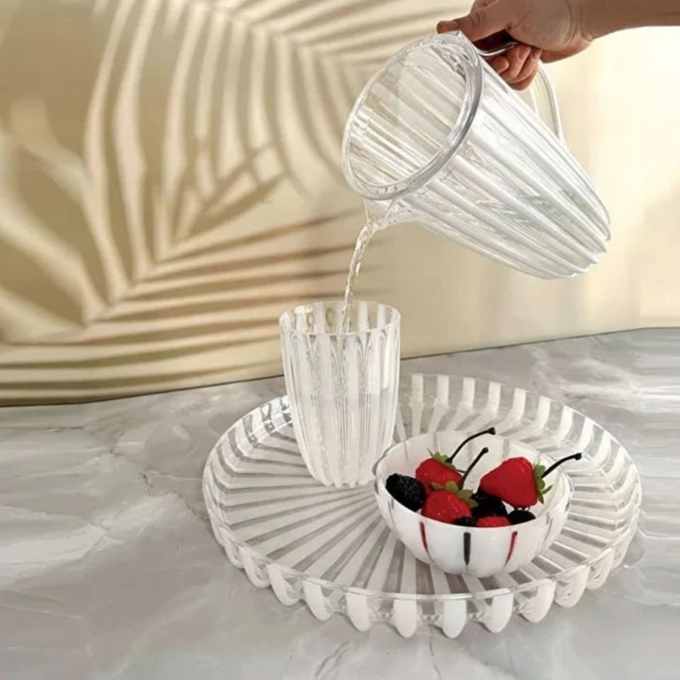 Guzzini Dolce Vita Yuvarlak Tepsi 31 cm Sedef