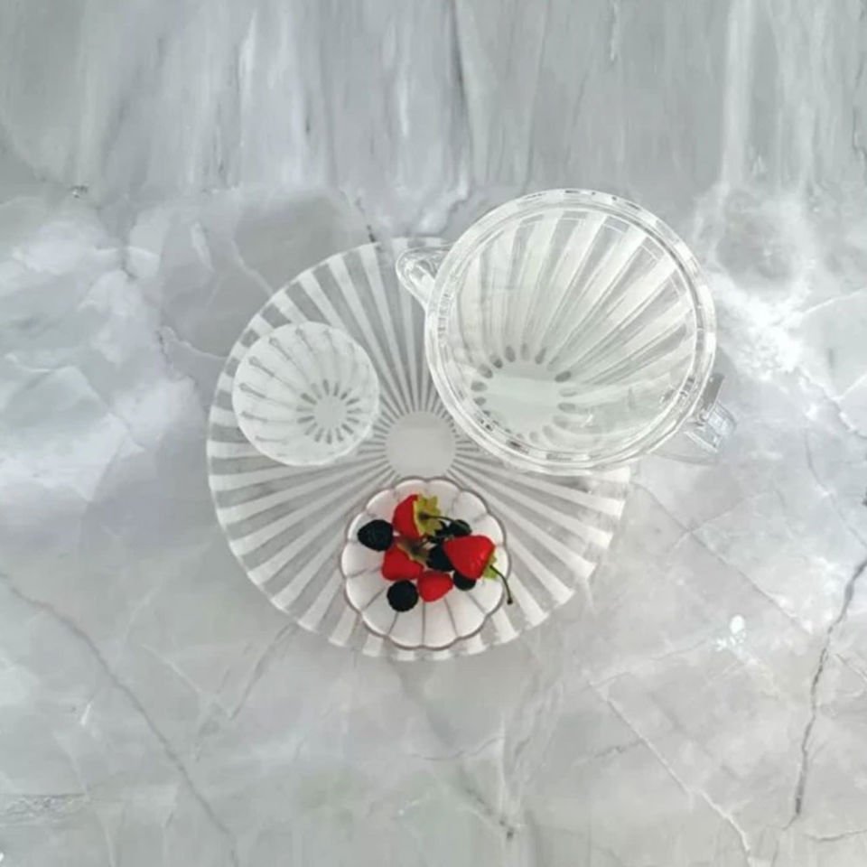 Guzzini Dolce Vita Yuvarlak Tepsi 31 cm Sedef