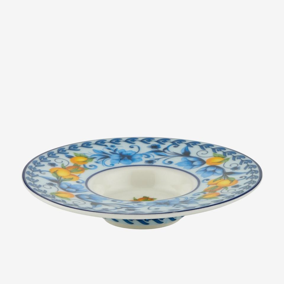 Chiara Alessi Arancia Mavi Porselen Kahve Fincan Seti CAPAR1ECOB2