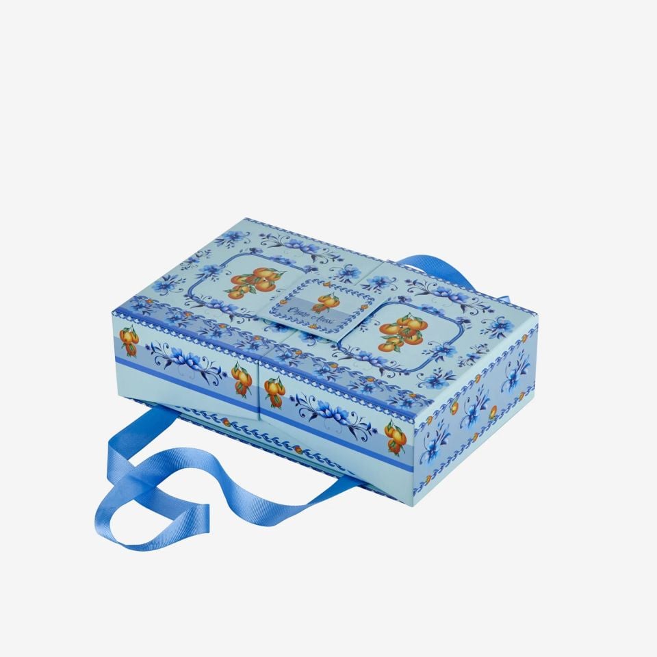 Chiara Alessi Arancia Mavi Porselen Kahve Fincan Seti CAPAR1ECOB2