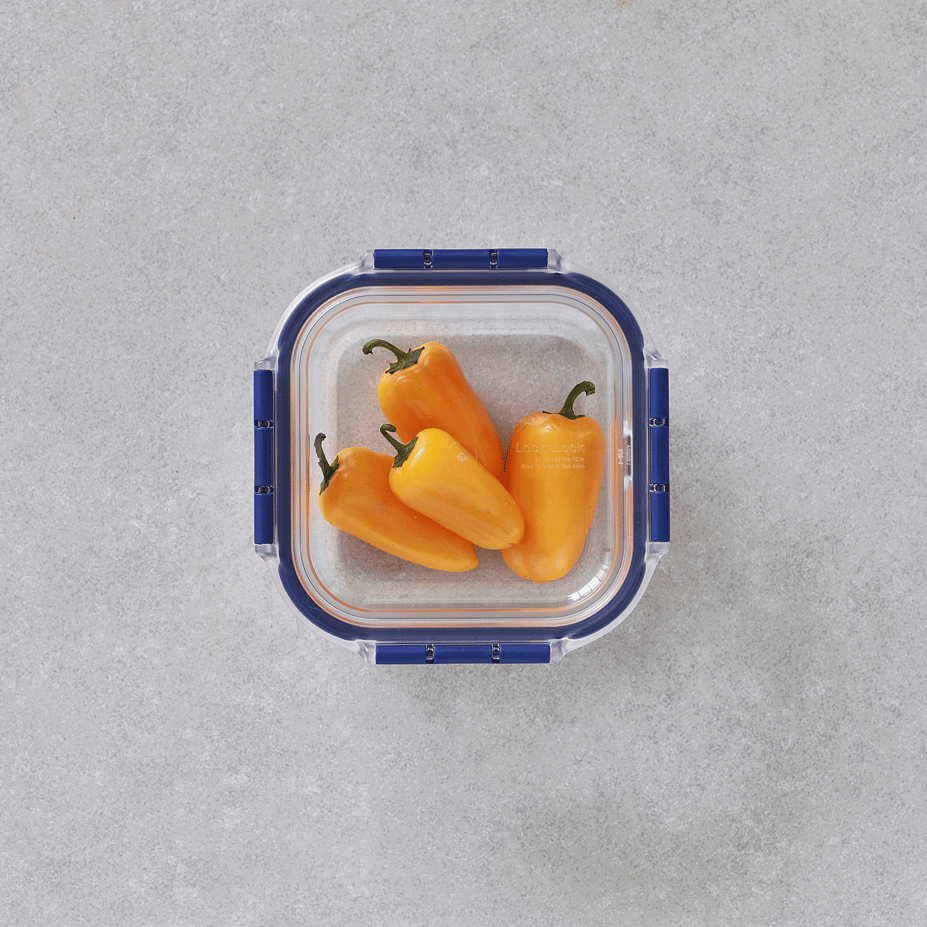 LL Top Class Fırın & Saklama Kabı Kare Kilitli 300 ml Mavi