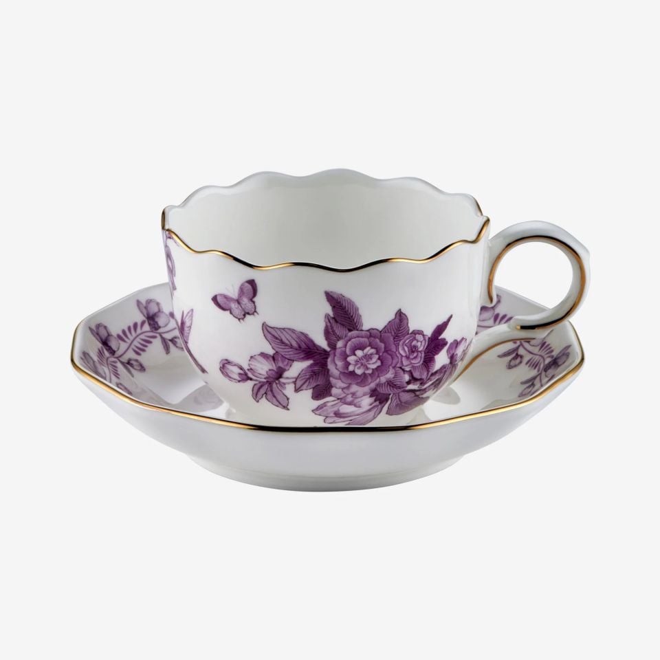 Chiara Alessi Primavera Mor Porselen Kahve Fincan Seti CAPBC984VL2