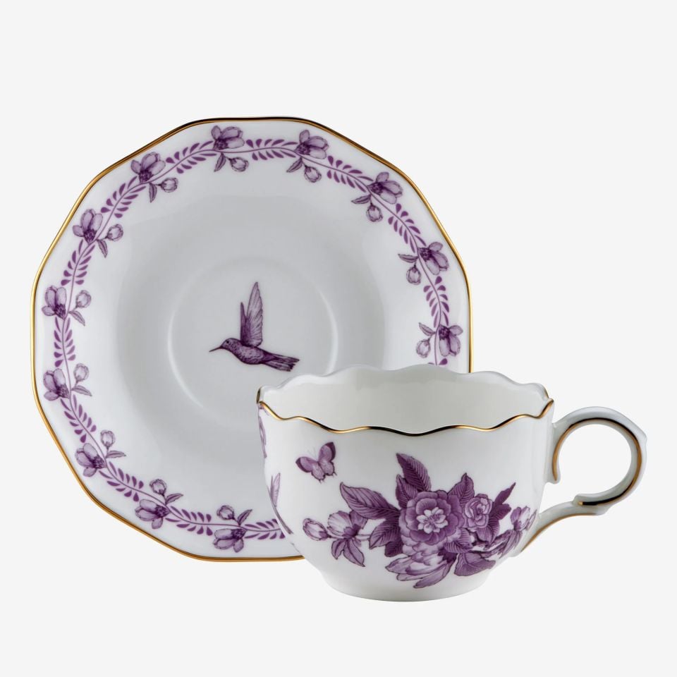 Chiara Alessi Primavera Mor Porselen Kahve Fincan Seti CAPBC984VL2