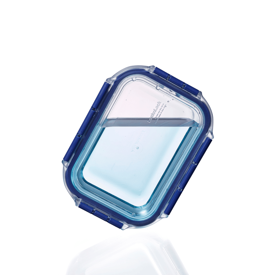 LocknLock Top Class Fırın & Saklama Kabı Kare Kilitli 750 ml Mavi