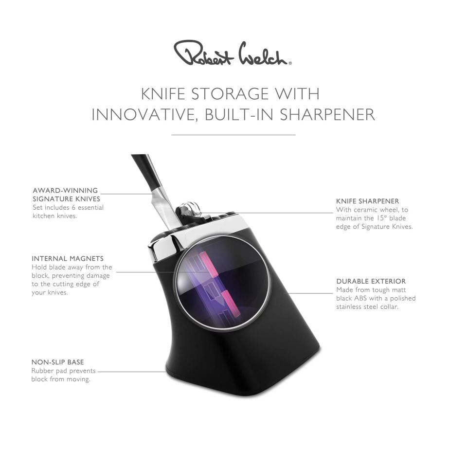 Robert Welch Bileyici ile Signature Bıçak Blok Seti