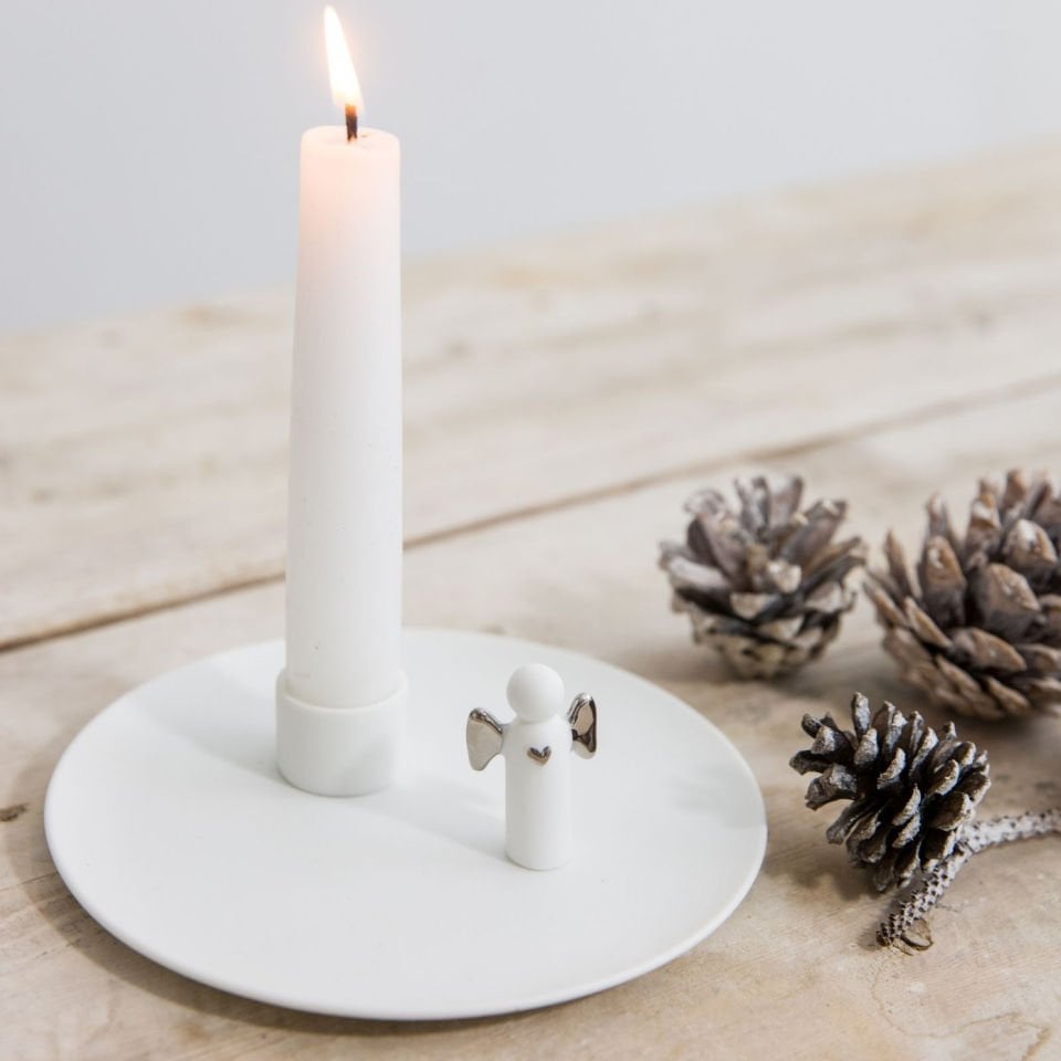 Rader Angel Mumluk 14 cm Gümüş