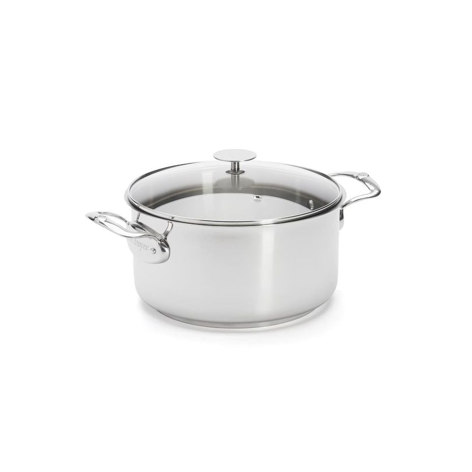 De Buyer Milady Cam Kapaklı Paslanmaz Çelik Tencere 24 cm