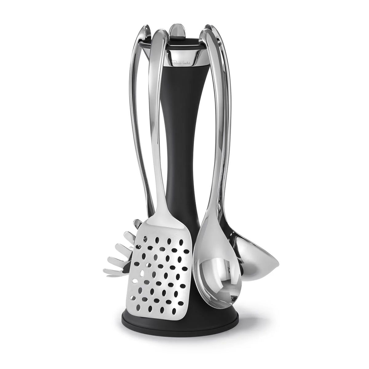Robert Welch Black Utensil Stand Set