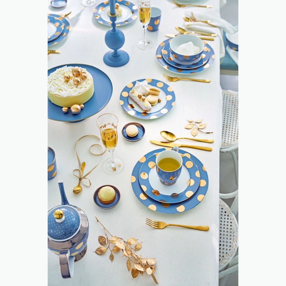 Mavi Porselen 2'li Kahvaltı Tabağı 21 Cm Dot Delight Collection by Pip Studio