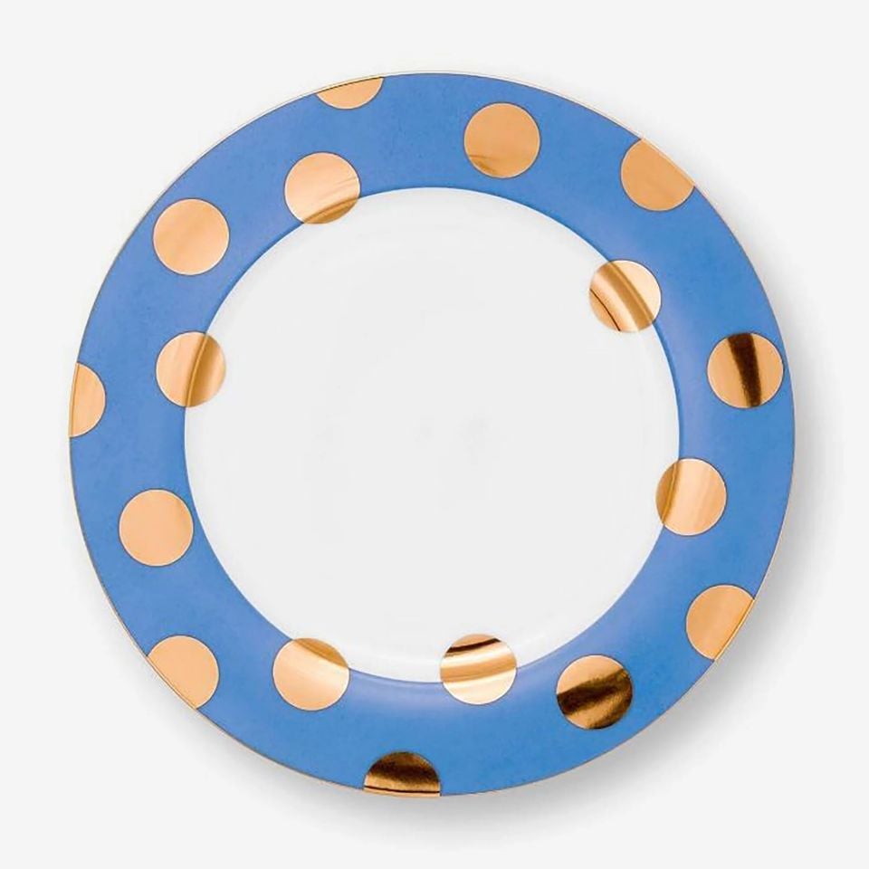 Mavi Porselen 2'li Kahvaltı Tabağı 21 Cm Dot Delight Collection by Pip Studio