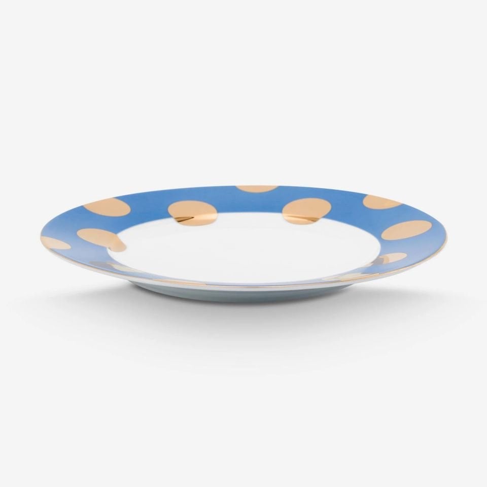 Mavi Porselen 2'li Kahvaltı Tabağı 21 Cm Dot Delight Collection by Pip Studio